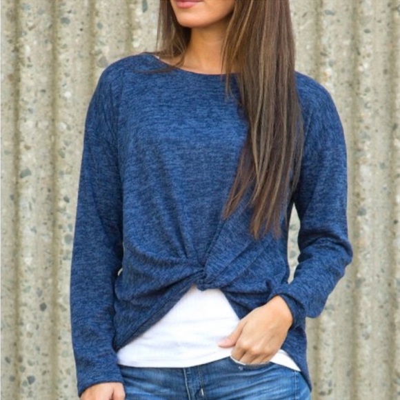 NWT| XL-2X| TCB| HAYDEN MIDNIGHT BLUE MODERN TWIST SWEATER| NWT - Picture 1 of 16